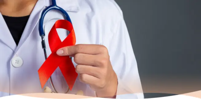 Red awareness ribbon